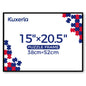 Kuxerla 15x20.5 Puzzle Frame 38x52cm for 500 Pieces, Clear Acrylic Panel, Horizontal & Vertical Wall Hanging, Black