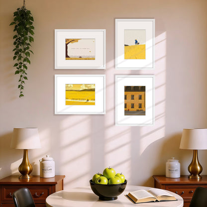 Kuxerla 8x10 Picture Frame Holds 5x7 Picture with Mat or 8x10 Picture without Mat,With Clear Acrylic Front and MDF Back Panel,Pack of 2,WHITE