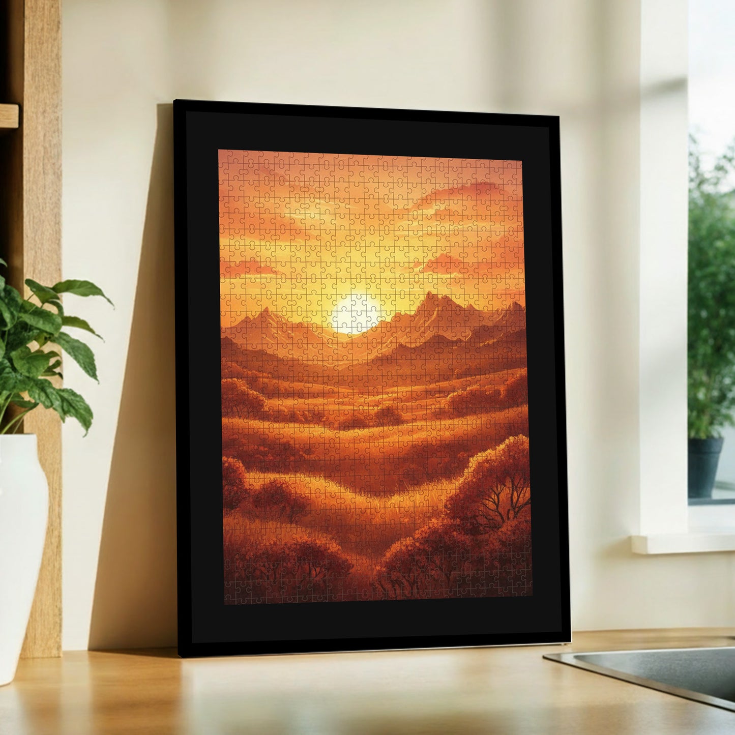 Kuxerla Black 20 x 27 Metal Picture Frame with Mat Board,Clear Acrylic Cover and Sturdy Back Panel,Horizontal or Vertical Display.