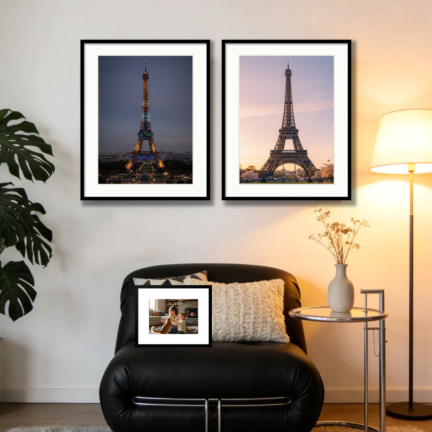 Kuxerla picture Frame 22x28 Holds 18x24 Photos with Mat or 22x28 Photo without Mat. With Clear Acrylic Front and MDF Back Panel.Black