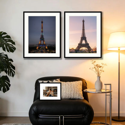 Kuxerla picture Frame 22x28 Holds 18x24 Photos with Mat or 22x28 Photo without Mat. With Clear Acrylic Front and MDF Back Panel.Black