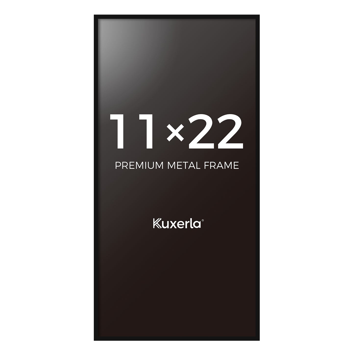 Kuxerla News Paper Frame 11x22" Photos with Mat With Clear Acrylic Front and MDF Back Panel.Black