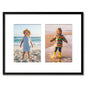 Kuxerla 11x14 Collage Picture Frame ,Displays 2Pcs 5x7 Pictures with Mat or 1Pcs 11x14 Picture without Mat , Collage Picture Frame for Horizontal or Vertical Display, Black, 1 Pack