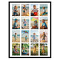 Kuxerla 20x27 Collage Picture Frame ,Displays 24Pcs 4x6 Pictures with Mat or 1Pcs 20x27 Picture without Mat , Collage Picture Frame for Horizontal or Vertical Display, Black, 1 Pack