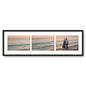 Kuxerla 6x20 Collage Picture Frame ,Displays 3Pcs 4x6 Pictures with Mat or 1Pcs 6x20 Picture without Mat , Collage Picture Frame for Horizontal or Vertical Display, Black, 1 Pack