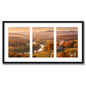 Kuxerla 9x18 Collage Picture Frame ,Displays 3Pcs 5x7 Pictures with Mat or 1Pcs 9x18 Picture without Mat , Collage Picture Frame for Horizontal or Vertical Display, Black, 1 Pack