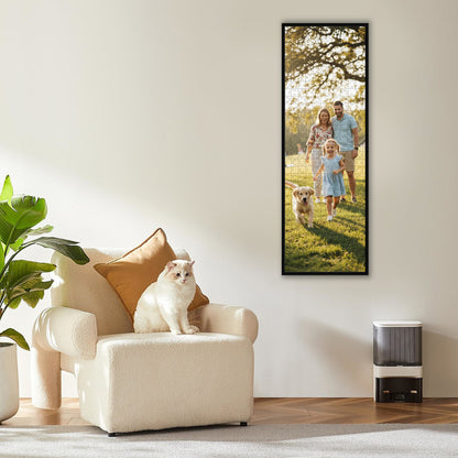 Kuxerla Puzzle Frame for 13x39 Puzzle,with Clear Acrylic Cover and Sturdy Back Panel,Horizontal or Vertical Display,Black