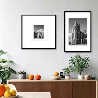Kuxerla 11x17 Poster Frames,Metal 11x17 Picture Frames Display 8x12 Picture with Mat or 11x17 without Mat,Black,2 pack