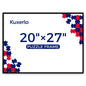Kuxerla Puzzle Frame for 20x27 Puzzle,with Clear Acrylic Cover and Sturdy Back Panel,Horizontal or Vertical Display,Black
