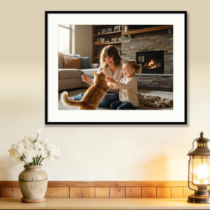 Kuxerla picture Frame 22x28 Holds 18x24 Photos with Mat or 22x28 Photo without Mat. With Clear Acrylic Front and MDF Back Panel.Black