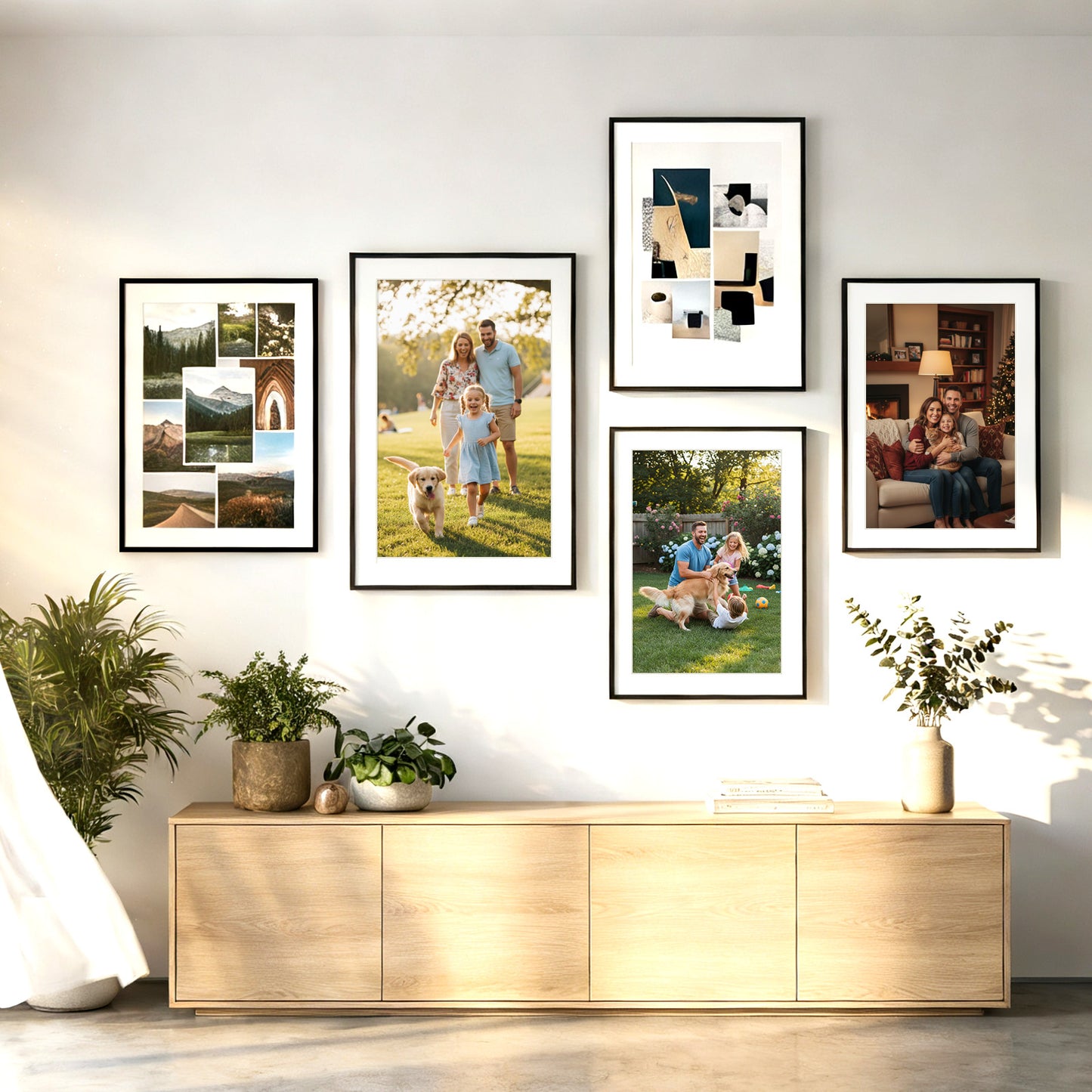 Kuxerla Picture Frame 18x24 Holds 16x20 Photos with Mat or 18x24 Photo without Mat. With Clear Acrylic Front and MDF Back Panel.Black