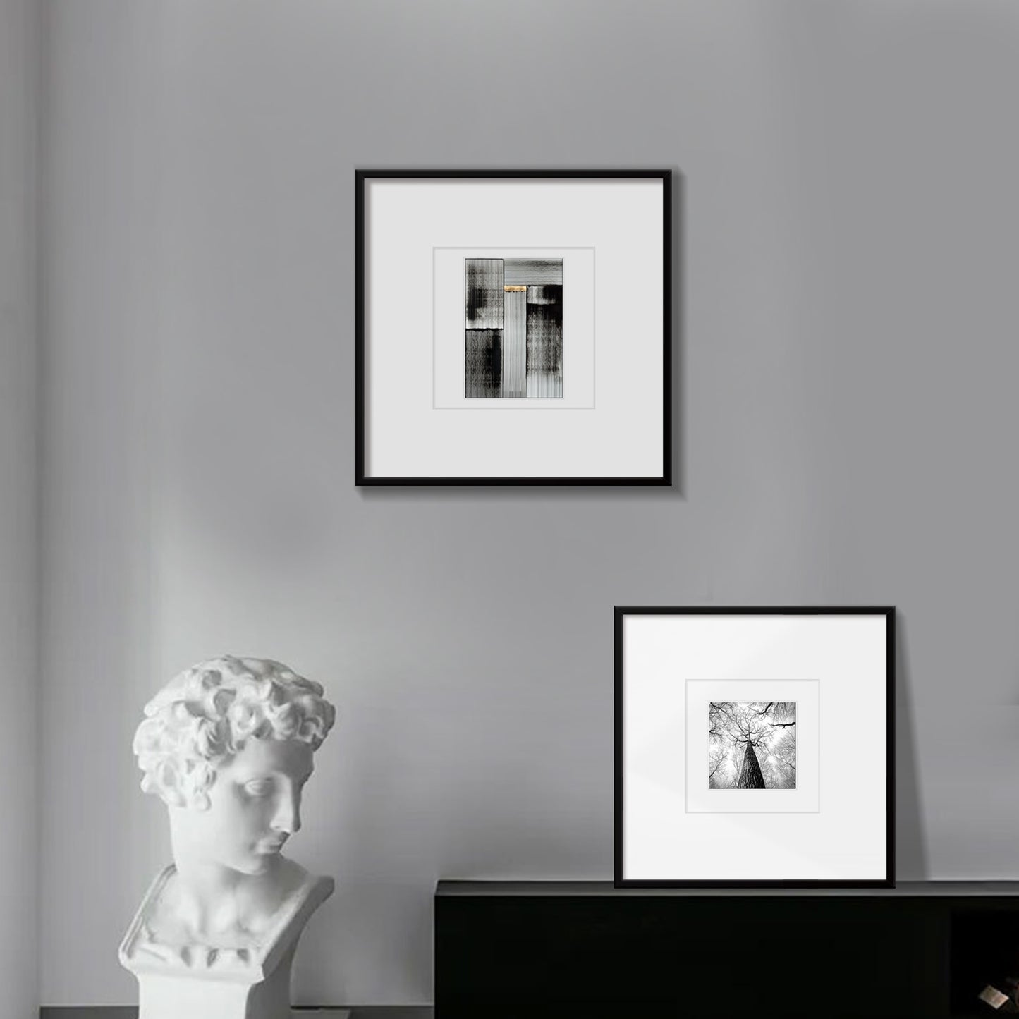 Kuxerla 20x20 Picture Frames,Wall Gallery Photo Frame with Mat Display 8x10 or 12x12 Photos, Wall Hanging Frame for 20x20 Picture Without Mat,Black