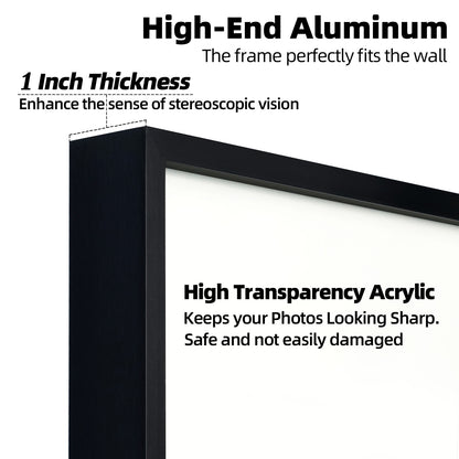 Kuxerla 11x14 Picture Frame Holds 8.5x11 Picture with Mat or 11x14 Picture without Mat,With Clear Acrylic Front and MDF Back Panel,Pack of 2,Black