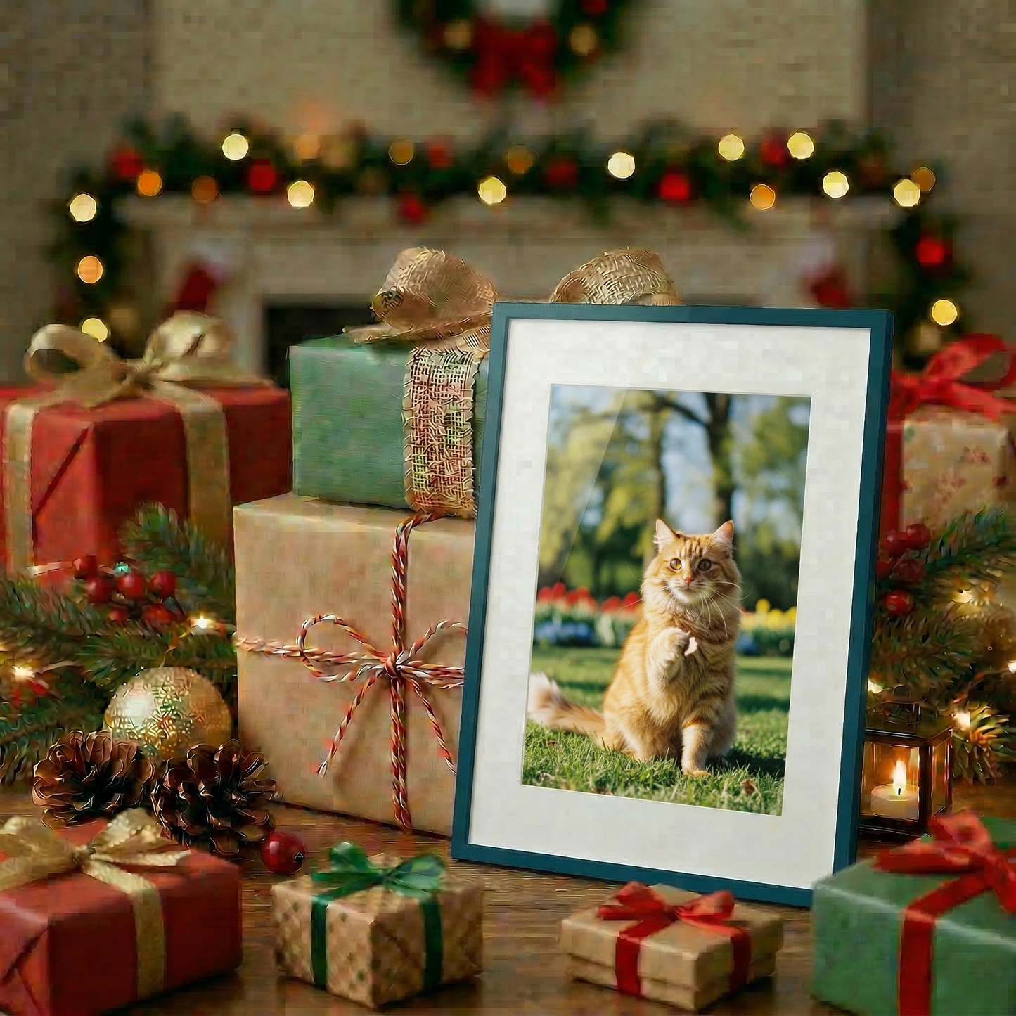Kuxerla 11x14 Picture Frame Holds 8.5x11 Picture with Mat or 11x14 Picture without Mat,With Clear Acrylic Front and MDF Back Panel,Pack of 2,Green
