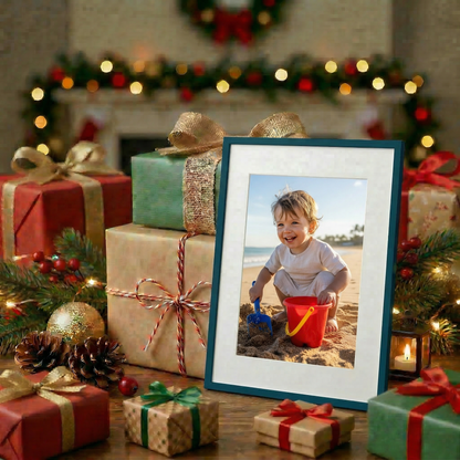 Kuxerla 11x14 Picture Frame Holds 8.5x11 Picture with Mat or 11x14 Picture without Mat,With Clear Acrylic Front and MDF Back Panel,Pack of 2,Green